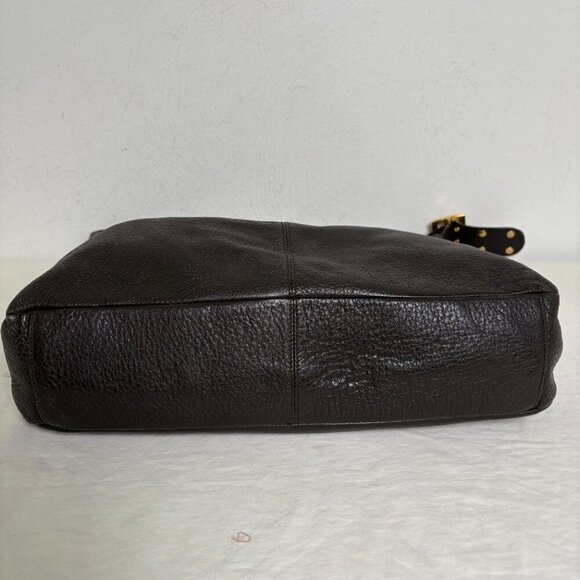 Banana Republic Factory Vintage Y2K Pebbled Leather Studded Strap Slouchy Bag - Picture 16 of 16